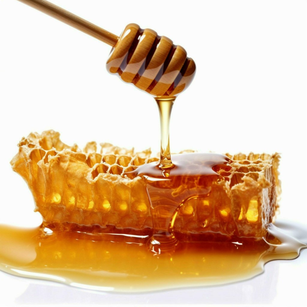 honey-with-white-background-high-quality-ultra-hd-free-photo